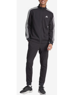 Adidas 3 Stripes Herren-Trainingsanzug – Schwarz 2