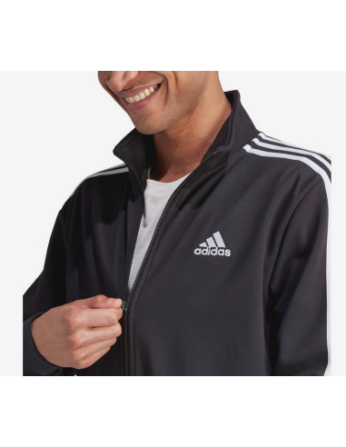 Adidas 3 Stripes Herren-Trainingsanzug – Schwarz