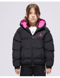 Jordan Essential Midweight Girls Jacket - Black/Fuchsia