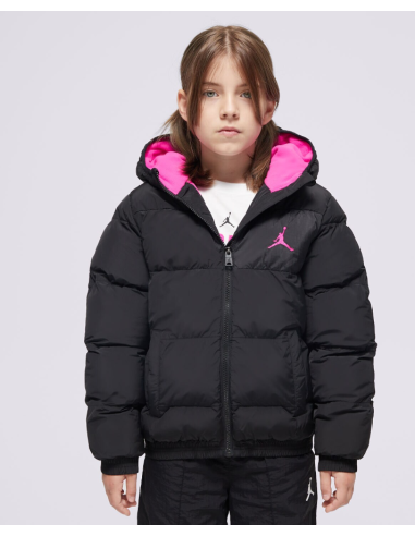 Chaqueta Jordan Essential Midweight Niña - Negro/Fucsia