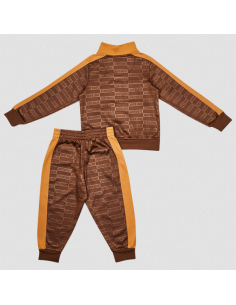 Nike Monogram Kinder-Trainingsanzug – Braun 2