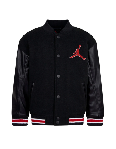 Chaqueta Jordan Varsity para niños - Negro/Rojo