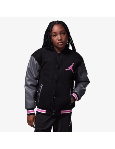 Giubbotto Ragazza Jordan Varsity - Nero/Fucsia