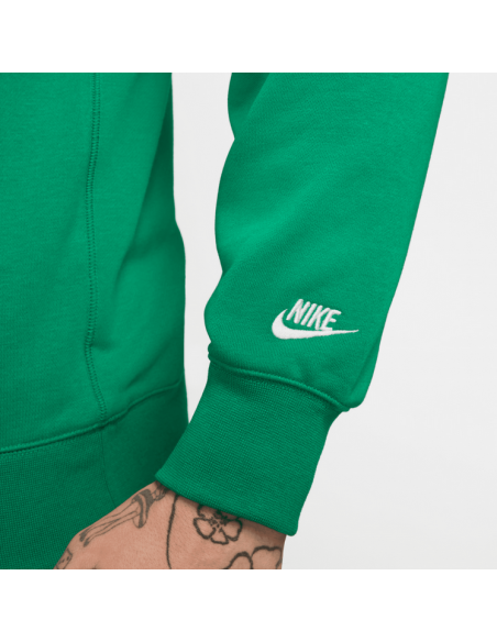 Sweat-shirt Nike Club FT Crew Bolt pour Homme - Vert