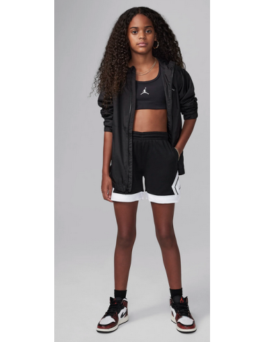 Short Jordan Diamond Fille - Noir/Blanc