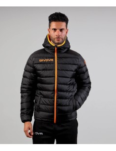 GIVOVA HOLANDA Chaqueta unisex - NEGRO/NARANJA FLUOR 2