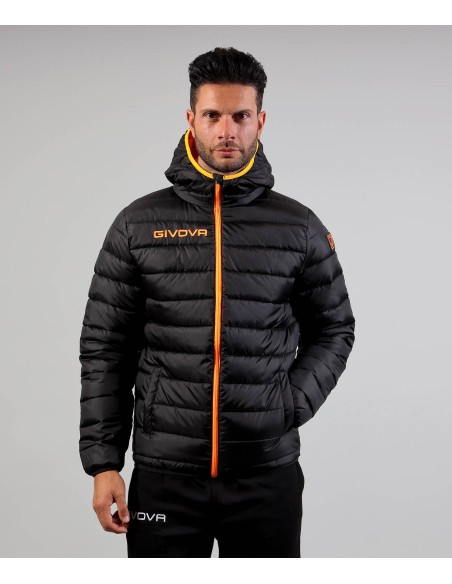 Giubbotto OLANDA Givova - Nero/arancio fluo