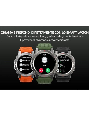 SmartWatch Saconet KM22 Uomo, Orologio Fitness...