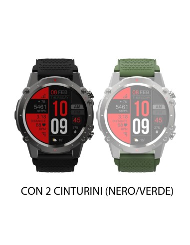 SmartWatch Saconet KM22 Uomo, Orologio Fitness...
