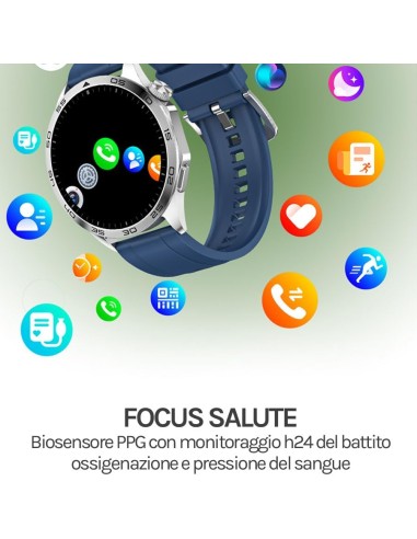 SmartWatch Saconet KM29 Uomo, Orologio Fitness,...