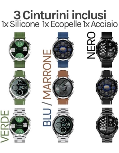 SmartWatch Saconet KM29 Uomo, Orologio Fitness,...