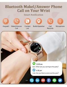 SmartWatch femmes Saconet NX19 avec passer/répondre aux... 2