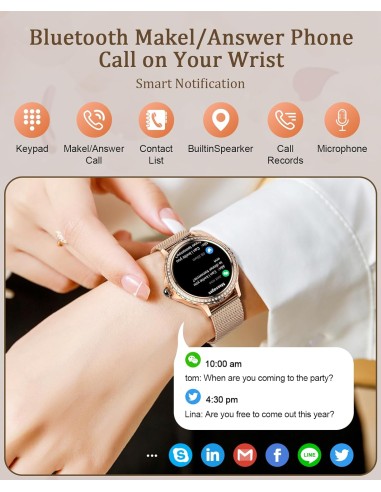SmartWatch femmes Saconet NX19 avec...