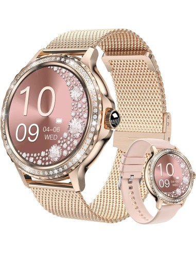 SmartWatch femmes Saconet NX19 avec passer/répondre aux appels montre de Fitness