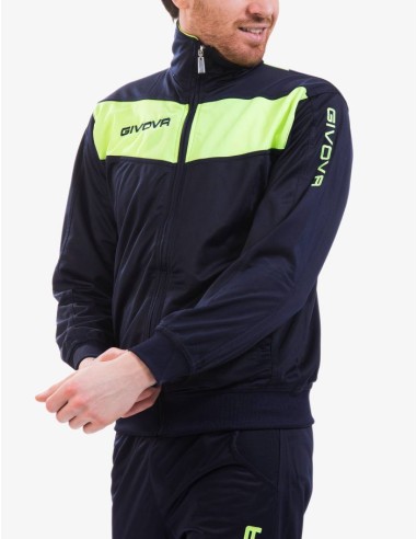 TRACKSUIT GIVOVA VISA FLUO BLUE/FLUORESCENT YELLOW