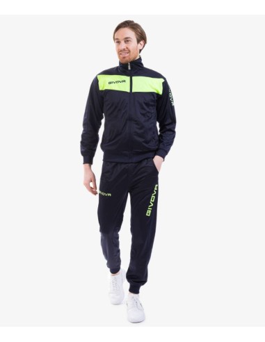 TRACKSUIT GIVOVA VISA FLUO BLUE/FLUORESCENT YELLOW