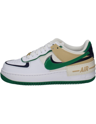 Chaussures Nike Air Force 1 Shadow - Blanc/Vert/Bleu