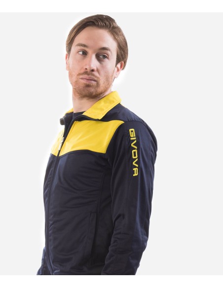 copy of GIVOVA VISA FLUO Herren Sportanzug Trainingsanzüge BLAU/FLUOGELB