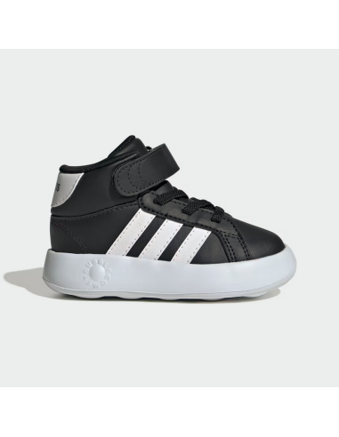 Adidas Grand Court Mid Child Shoes - Black/White