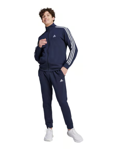 Adidas 3 Stripes Herren-Trainingsanzug – Blau