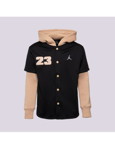 Sudadera de béisbol Jordan para niños - Negro/Beige