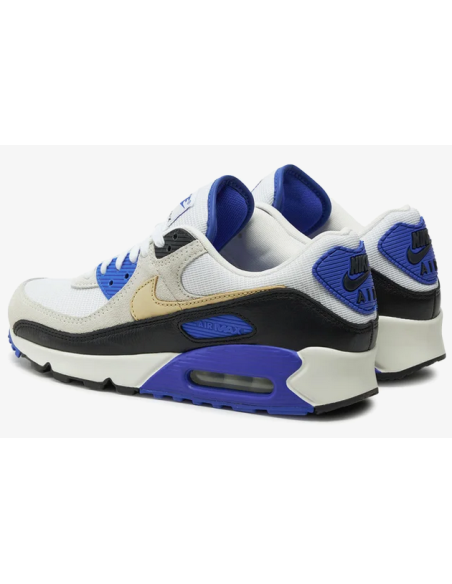 Nike Air Max 90 Khaki Racer Men's Shoes - White/Blue