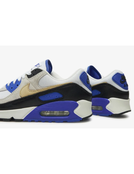 Nike Air Max 90 Khaki Racer Men's Shoes - White/Blue