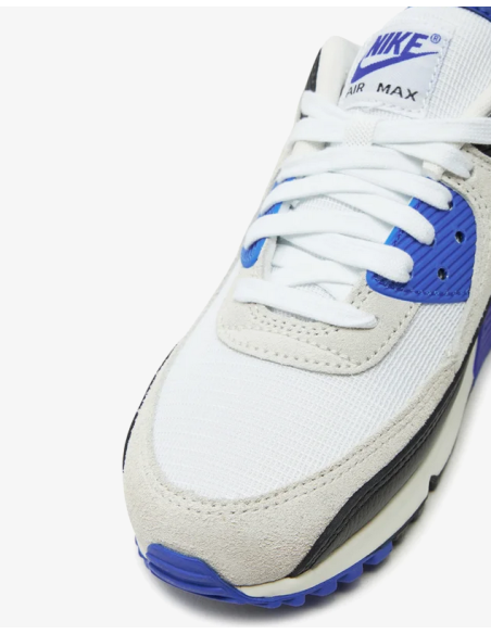 Nike Air Max 90 Khaki Racer Chaussures Pour Hommes - Blanc/Bleu