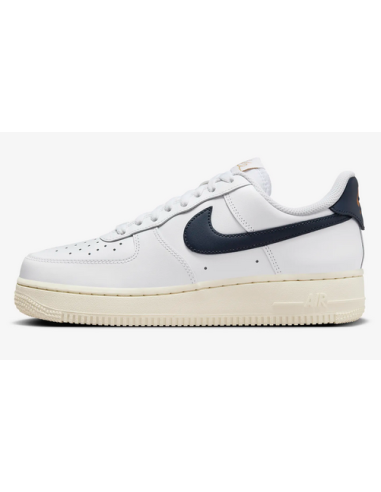 Chaussures Nike Air Force 1 Low pour Femme - Blanc/Bleu