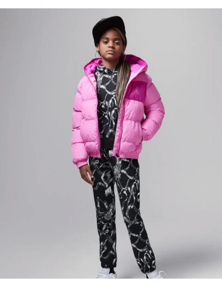 Jordan Essential Midweight Mädchenjacke – Fuchsia