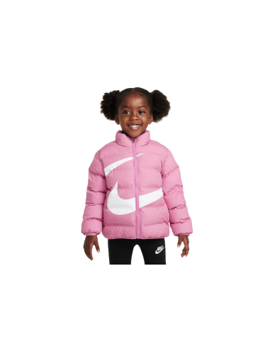 Nike Swoosh Debossed Girls Jacket - Pink