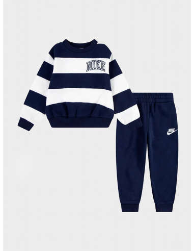 Nike Stripe Relax Tracksuit Kids - Blue/White