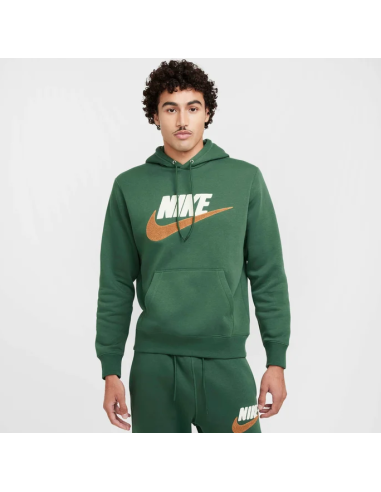 Felpa Uomo Nike Club Fleece - Verde