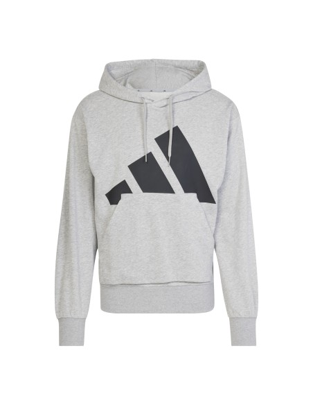 Sweat-shirt en molleton French Terry à gros logo Adidas Essentials pour homme - Gris