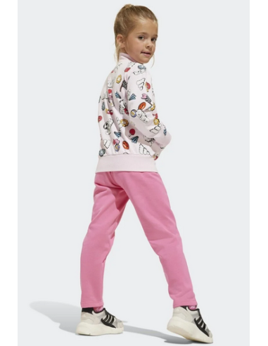 Tuta bambina Adidas Seasonal Essentials - Rosa