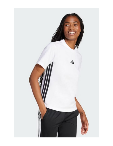 T-shirt Adidas 3-Stripes pour femme - Blanc