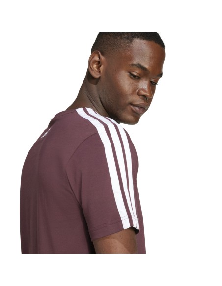 T-shirt Uomo Adidas Codes Collegiate Linear Graphic- Bordeaux
