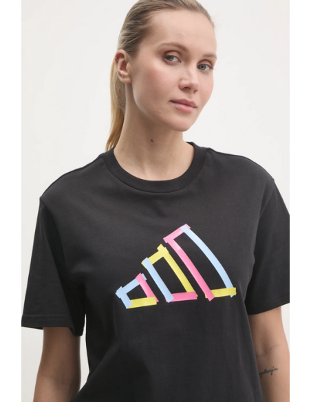 T-shirt Donna Adidas Tech Graphic Tee - Nero