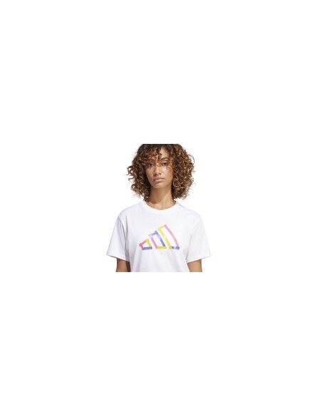T-shirt Donna Adidas Tech Graphic Tee - Bianco