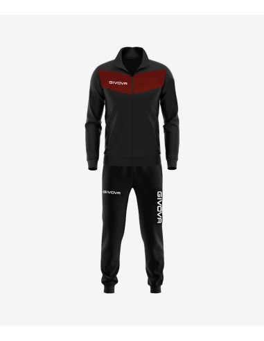 TRACKSUIT GIVOVA VISA BLACK / GRANATE