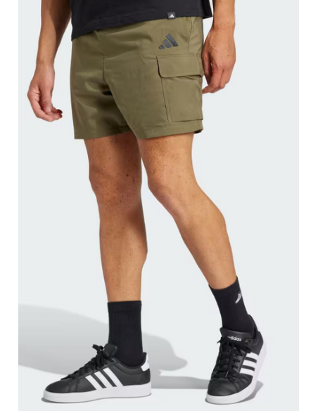 Adidas Essentials Small Logo Cargo Shorts Men - Army Green