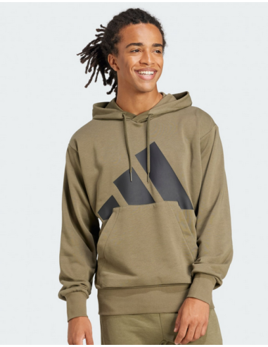 Adidas Essentials Big Logo French Terry Men's Sweatshirt - Military Green