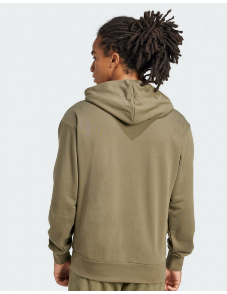 Adidas Essentials Big Logo French Terry Men's Sweatshirt - Military Green
