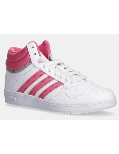 Adidas Women's Hoops 4.0 Mid Shoes - White/Pink