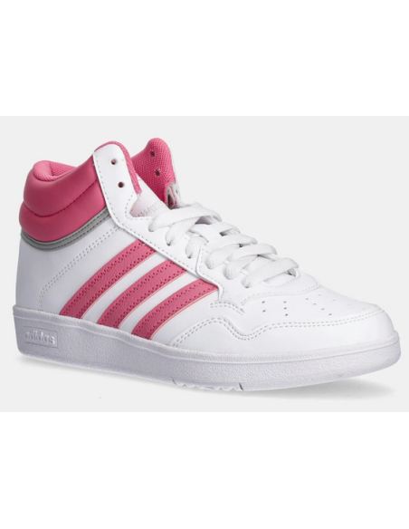 Scarpe Adidas Donna Hoops 4.0 Mid - Bianco/Rosa