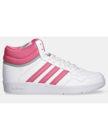 Adidas Women's Hoops 4.0 Mid Shoes - White/Pink