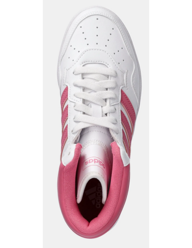 Adidas Women's Hoops 4.0 Mid Shoes - White/Pink