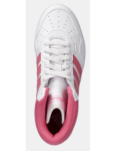 Chaussures Adidas Hoops 4.0 Mid pour femme - Blanc/rose