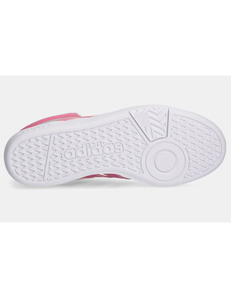 Adidas Women's Hoops 4.0 Mid Shoes - White/Pink