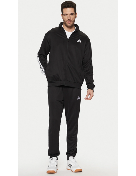 Adidas 3 Stripes Men's Tracksuit - Black